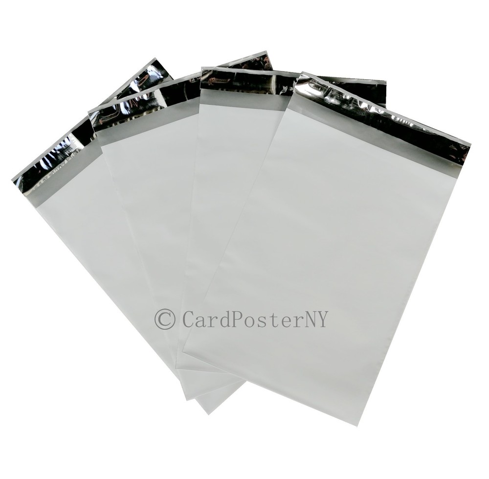 500 12X15.5 White Poly Mailer Self Sealing Shipping Envelopes Bags 12”X15.5” #5