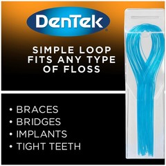 DenTek Floss Threaders for Braces, Bridges & Dental 50 Count (Pack of 1)