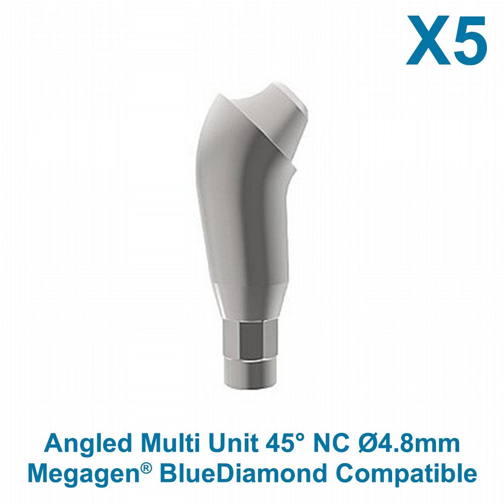 X5 Dental Megagen BlueDiamond Compatible Angulated Prosthetic 45° Multi Unit NC