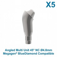 X5 Dental Megagen BlueDiamond Compatible Angulated Prosthetic 45° Multi Unit NC