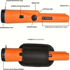 Metal Detector HandHeld Pro Pinpointer Pointer Probe Sensitive Tester Waterproof