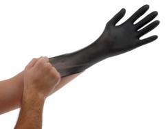 Box of 100pcs Black Lightning Nitrile 6Mil Gloves Size XX-Large Atlantic Safety