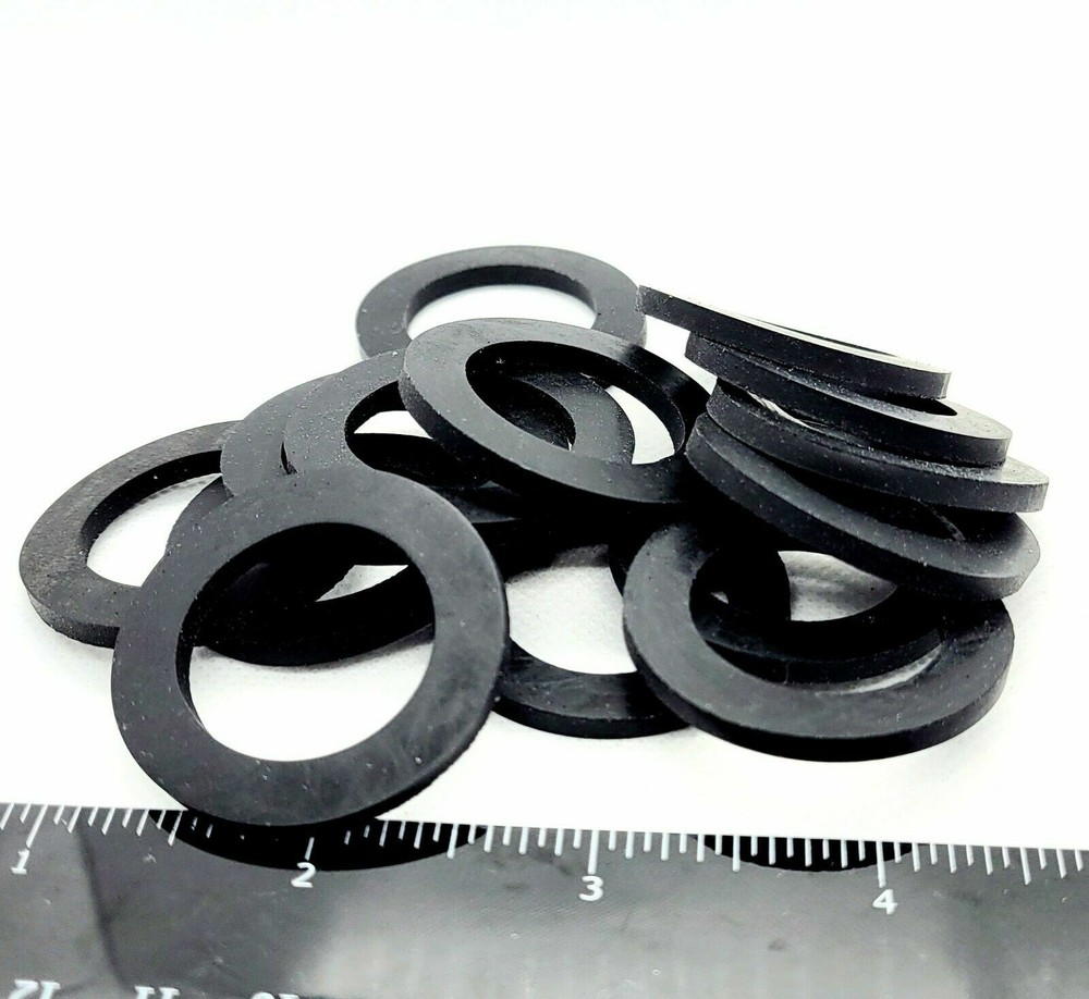 1″ ID Rubber Flat Washers 1 1/2″ OD 1/8″ Thick Spacer Gasket Damper High Quality