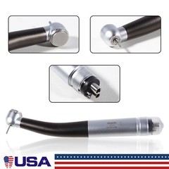 SKYSEA Dental High Speed Turbine Handpiece Push Button 4 Spray Large Head 4Hole