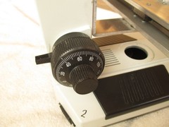 OMAX Microscope with Metric Sliding Ruler Measuring Stage, 295mm. with WF 10X/18
