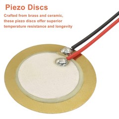 20 Pack 20mm Piezo Discs with Leads, Acoustic Transducer Microphone Piezo Pic…