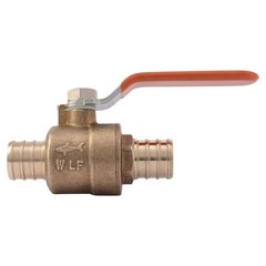 Sharkbite 22462LFA Brass Crimp Ball Valve, 3/4 Inch x Pack of 1, Metal