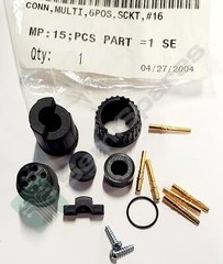 CONXALL/SWITCHCRAFT 3380-65G-521 CONN PLUG FMALE 6 POS GOLD CRIMP