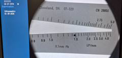 07-523 Fluke Biomedical Type 23, 0.5 to 5.0 LP/mm Phantom Test Tool for GE OEC