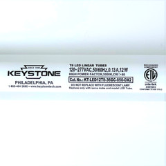 2x KT-LED12T8-36GC-850-DX2 12W 3′ LED T8 5000K 36″ Coated Glass Tube Light Bulb