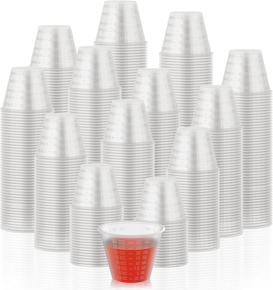 Lilymicky 1000 Count 1 Oz Disposable Medicine Cups, 1 Oz Plastic Med Cups