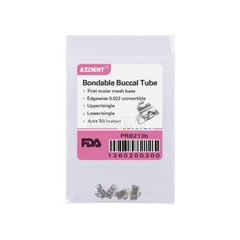 AZDENT Dental Ortho Bondable Buccal Tubes 1st Molar Edgewise /ROTH /MBT 022