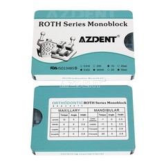 Brackets De Ortodoncia Dental Monoblock MIM Mini Roth.022 Con Ganchos 345 AZDENT