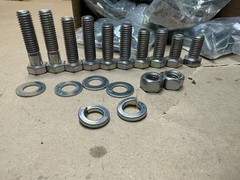 14x 18pc Kit Hex Bolts and Washer and Nuts, 1/2-13 Gr5, Various Lengths