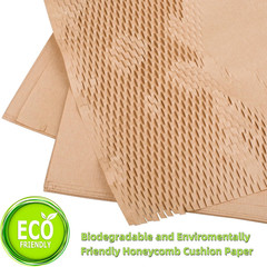 Honeycomb Packing Paper Sheets, 50 Pcs, 11″ X 14.5″ Bubble Cushioning Wrap for M