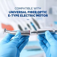 Dental 1:5 Increasing Contra Angle LED Optic Handpiece Fit NSK Electric Motor KV