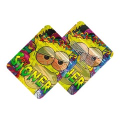 100pcs 3.5g Mixed Holographic Mylar Bags Smell Proof Resealable Zipper Pouches
