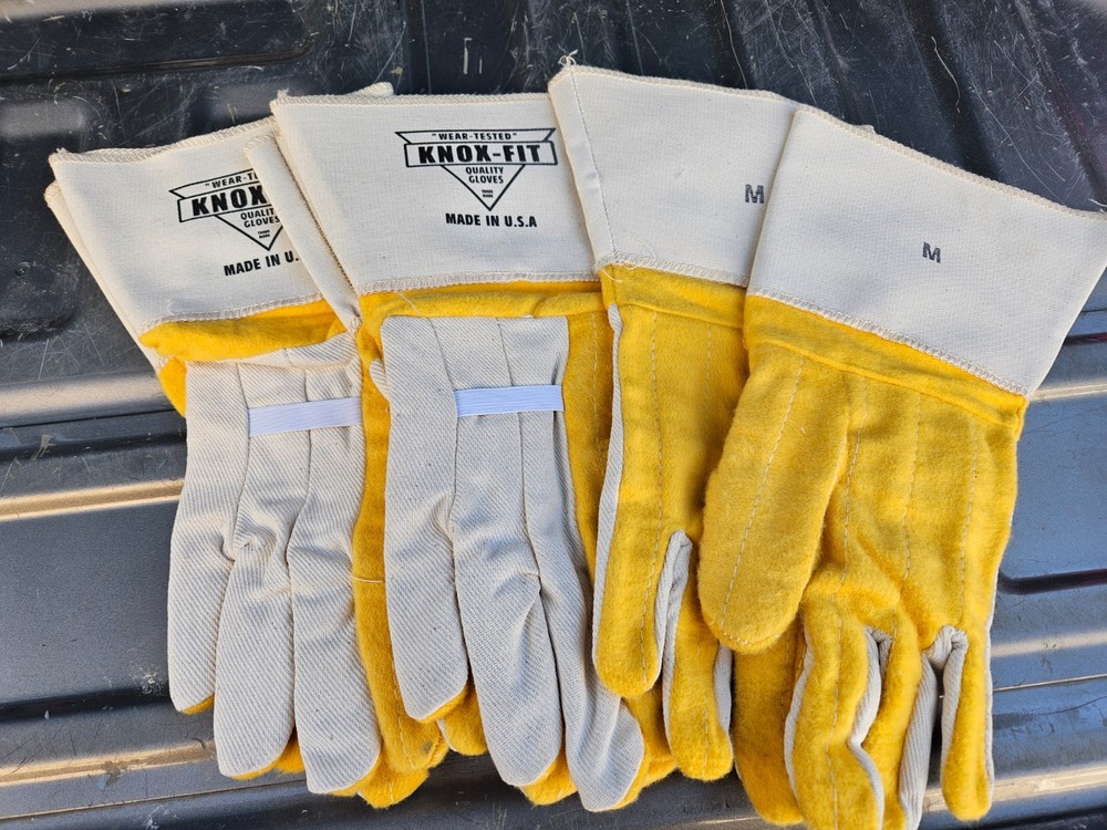 Vintage KNOX-FIT Ironworker Gloves | Medium | New (Per 3 Pairs)