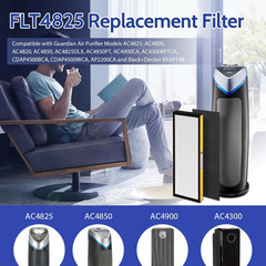 FLT4825 HEPA Filter B Replacement 4 Pack with Carbon Pre-Filters