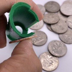 3D Printed Patented Design Coin Counter & FAST WRAP TUBES W/ Inspect&Reach Gap