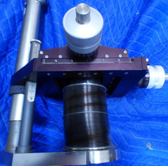 MDC UHV XYZ positioner PSM-2504, 4.5″ conflat with 0 length reducer to 1.33″