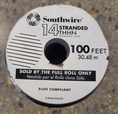 Wire 14awg Thhn-Stranded White 100ft, No. 22956784 Southwire Company