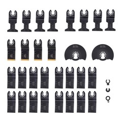 30PCS Universal Titanium Oscillating Tool Blades Japanese Tooth Multi Tool Blade