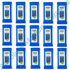 *15-Packs* Medline Remedy Phytoplex 4-in-1 Barrier Cream Cloth Wipes MSC092508