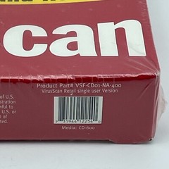 MCAFEE VirusScan VSF CD01 NA 400 CD 600 Windows 98 95 Software Sealed