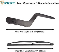 15276248 Rear Windshield Wiper Arm Blade Set for GMC Acadia 2007-2012, Saturn…