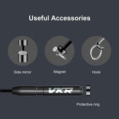 Endoscope Camera with Light, 1920P HD Borescope Camera with 8 LED Lights 16.4ft