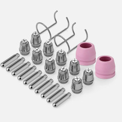 24Pcs Plasma Cutter Consumables Tip Kit SG-55 AG-60 WSD-60 CUT50/60 Replacement