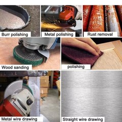 Metal Polishing 4.5″ Nylon Flap Discs 10PCS Grit 320 Deburr & Rust Removal