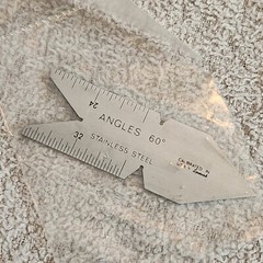 QTY of 1ea. L.A.Spievak Corp “Fish-Tail” 60º Thread Center Gage – new