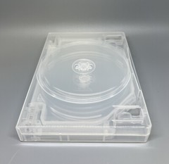 2 PCS NEW HIGH QUALITY 27MM MULTI-8 DISC DVD CASE, M-LOCK HUB, CLEAR, DB27-8C