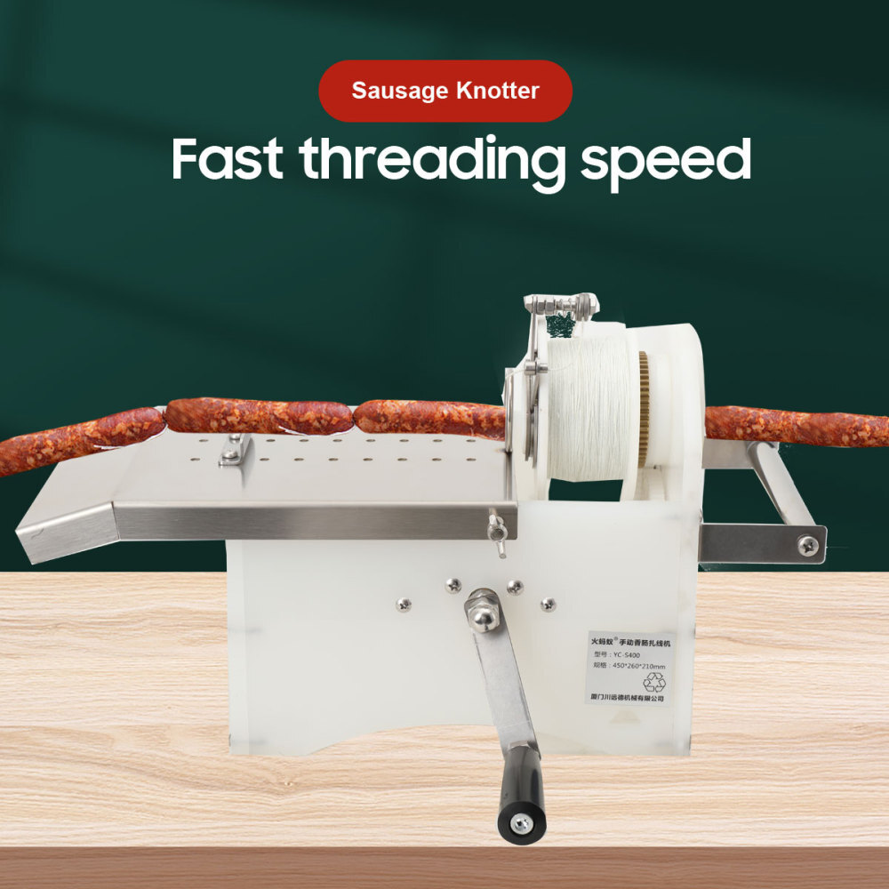 Stainless Steel Commercial Manual Hand-Rolling Sausage Tying & Knotting Machine