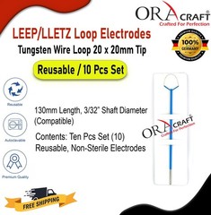 LOOP ELECTRODE LEEP/LLETZ 20 x 20mm Tip – Tungsten Wire Loop EL-060 10Pcs Set