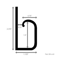 Electriduct Large J Channel Cable Raceway Self Adhesive Desk Cord Organizer And