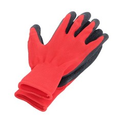 12 Pairs Crinkle Latex Rubber Coated Grip Work Gloves Cut Resistant Size L