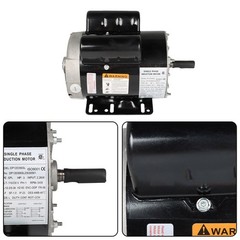 3 HP 3450 RPM SPL Electric Motor Compressor Duty 56 Frame 1 Phase 115/230V New