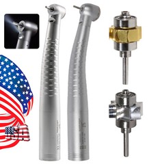 Dental LED Fiber Optic Handpiece High Speed/ 4/6-Hole Quick Coupler Fit KaVo USA