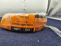 Wirefy LW-122-100: 100 Feet 12/2 Low Voltage Landscape Wire 12-Gauge 2-Conductor