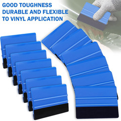 Blue Felt Squeegee,2 Pcs Squeegee for Vinyl,Medium Hardness Vinyl Squeegees Scra