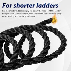 Extension Ladder Rope Replacement Compatible with Werner AC30-2 1 Pack, Black