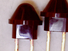 Qty 2: Rare Historic Western Electric LEDs Collectible NOS Larger Round Style