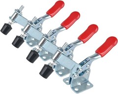 4-Pack 201B Quick Release Toggle Clamps – 198Lbs Antislip Grip for Woodworking