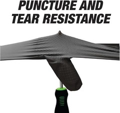 Heavy Duty Industrial Black Nitrile Gloves with Raised Diamond Texture, 8-mil