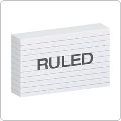 Oxford Heavyweight Ruled Index Cards, 3″ x 5″, 100 Count (Pack of 1), White