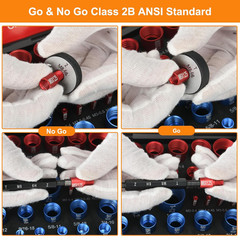 55 Pcs Nut and Bolt Thread Checker (25 Metric & 30 Standard), Bolts and Nut Iden