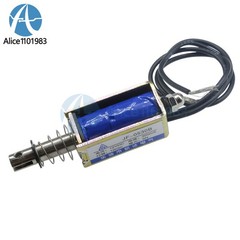 1-10PCS JF-0530B DC12V 300mA 5N/10mm Pull-Push-Type DC Solenoid Electromagnet